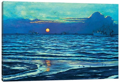 Sapelo Sunrise Canvas Art Print - Wil Cormier
