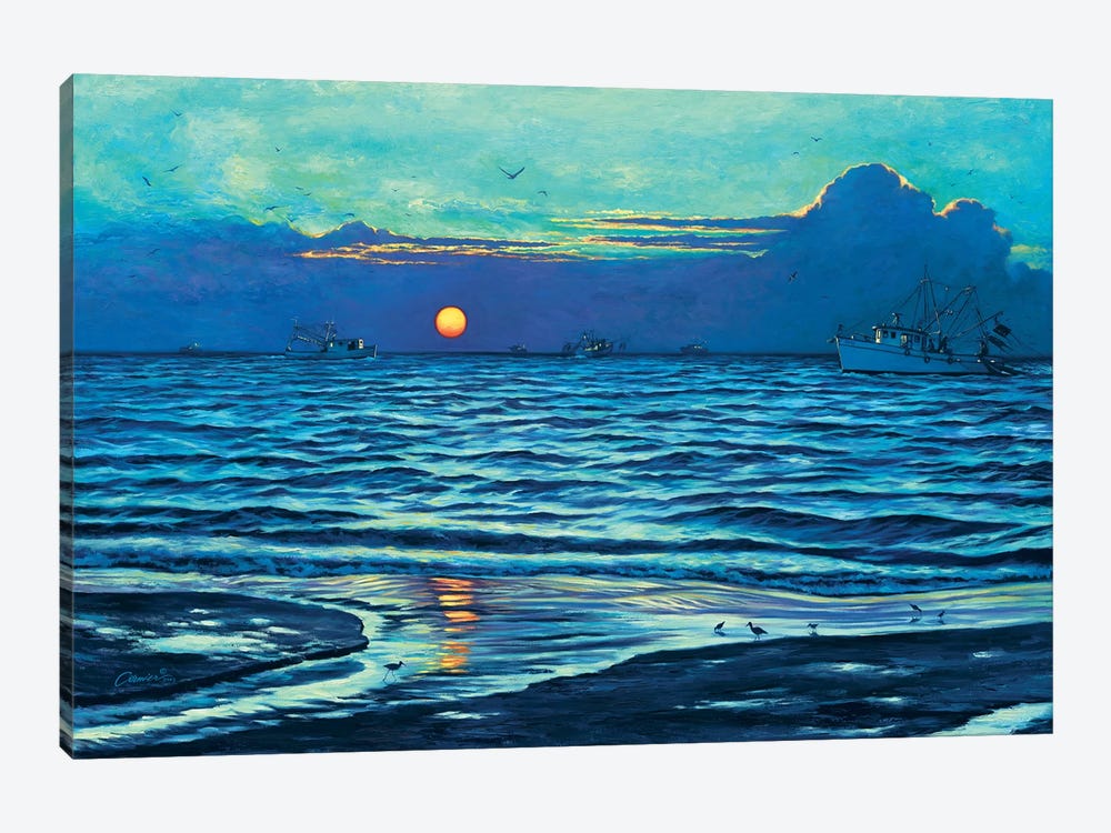 Sapelo Sunrise by Wil Cormier 1-piece Canvas Art Print