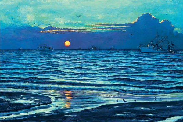 Wil Cormier: Sapelo Sunrise by Wil Cormier