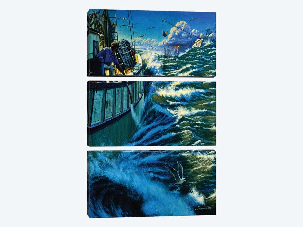 Seven Miles Out by Wil Cormier 3-piece Canvas Wall Art