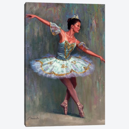 The Ballet Dancer  Canvas Print #WCO35} by Wil Cormier Canvas Wall Art