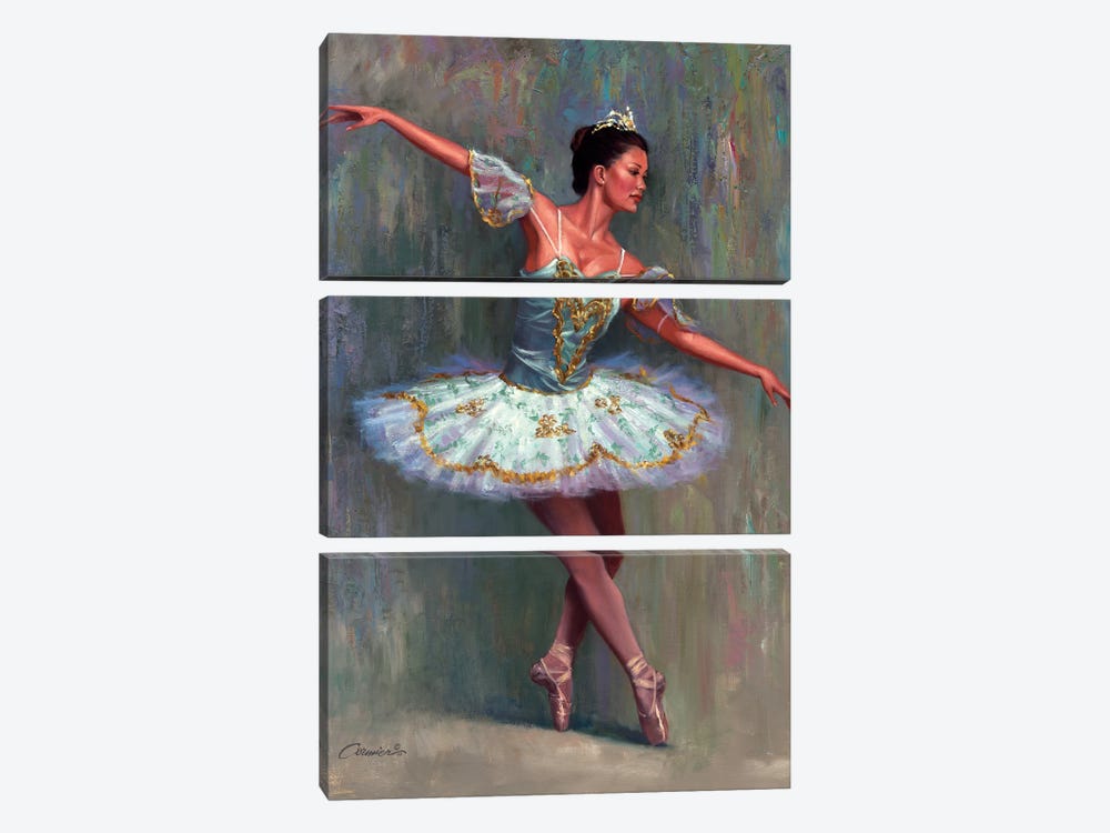 The Ballet Dancer  by Wil Cormier 3-piece Canvas Art