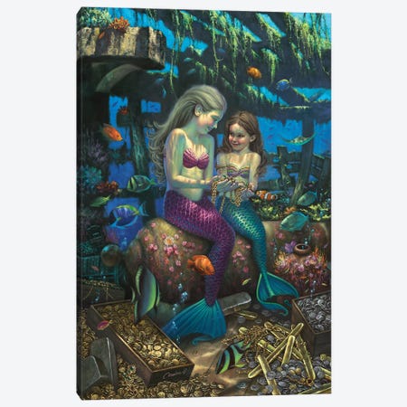 Angels Of The Deep Canvas Print #WCO37} by Wil Cormier Canvas Wall Art