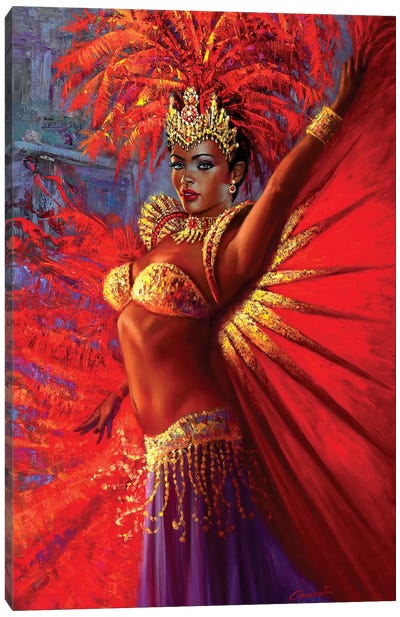 Brazilian Queen Canvas Art Print - Royalty