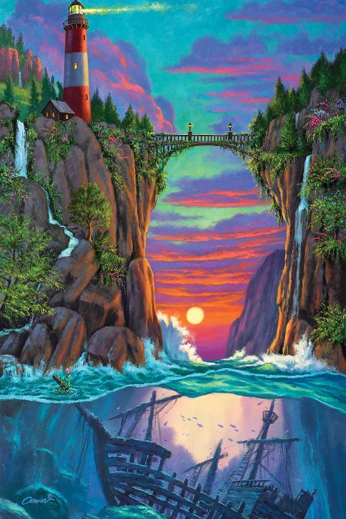 Sunset Crossing by Wil Cormier wall art