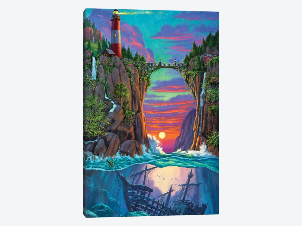 Sunset Crossing by Wil Cormier 1-piece Canvas Art Print