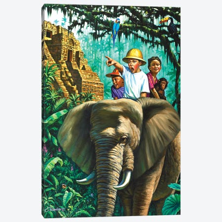 Jungle Kids Canvas Print #WCO45} by Wil Cormier Canvas Art Print