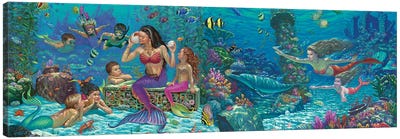 Mermaid Medley Canvas Art Print - Wil Cormier