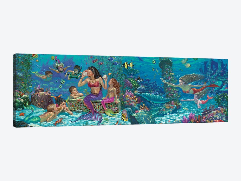 Mermaid Medley by Wil Cormier 1-piece Canvas Art