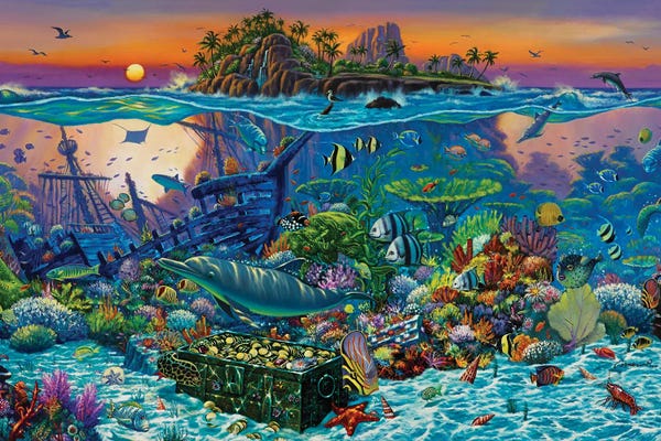 Wil Cormier: Coral Reef Island by Wil Cormier