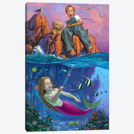 Catch Of The Day Canvas Print #WCO4} by Wil Cormier Canvas Art