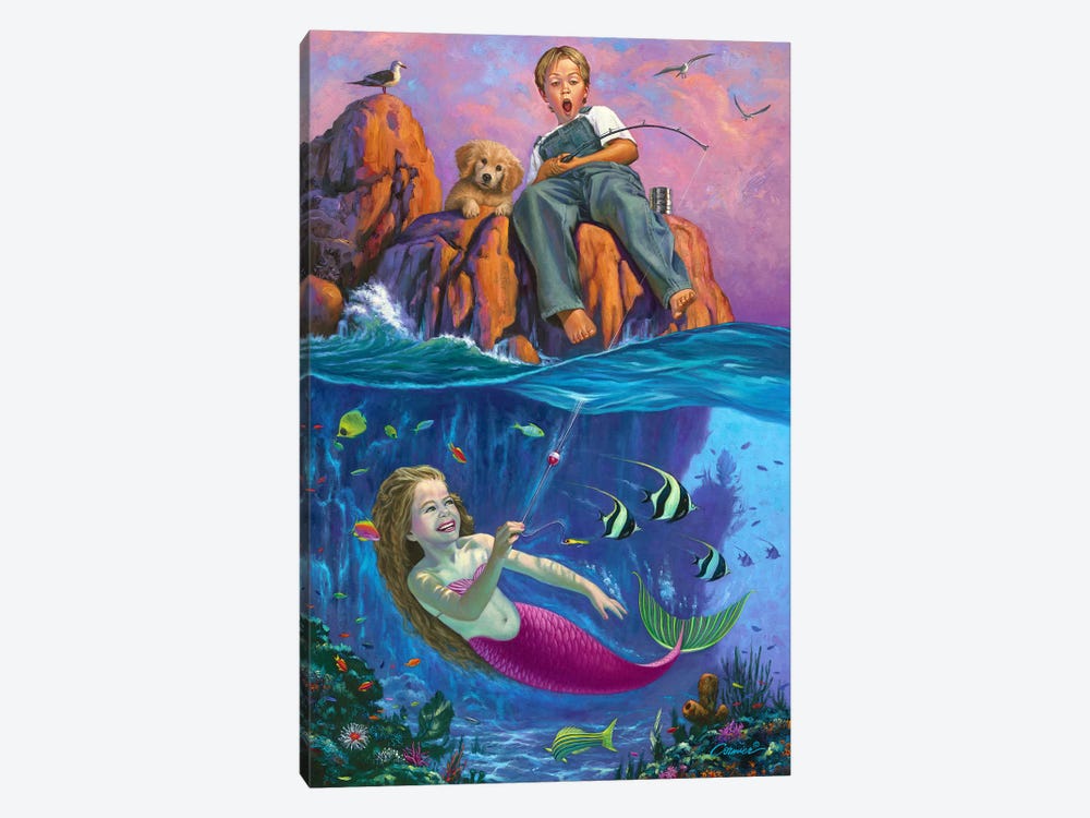 Catch Of The Day by Wil Cormier 1-piece Canvas Art