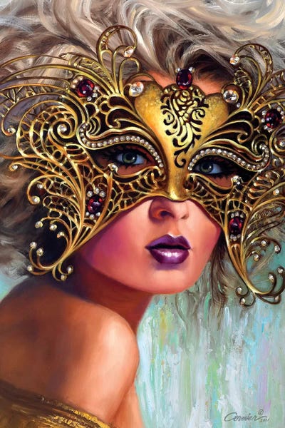 Golden Mask by Wil Cormier art print