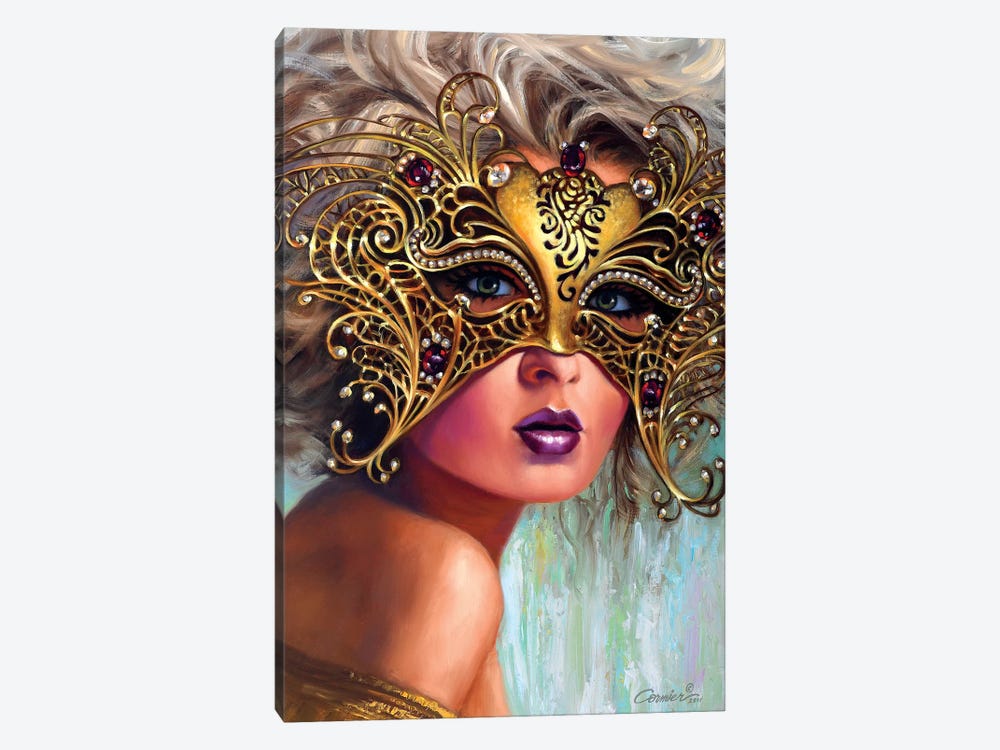 Golden Mask 1-piece Art Print