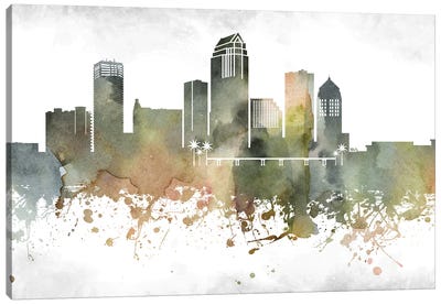 Tampa Skyline Canvas Art Print - Tampa Bay Art