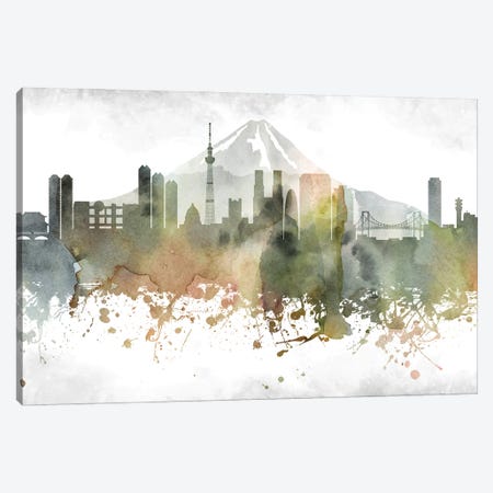 Tokyo Skyline Canvas Print #WDA1002} by WallDecorAddict Canvas Artwork
