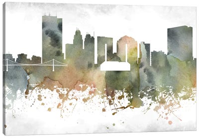Toledo Skyline Canvas Art Print - Ohio Art