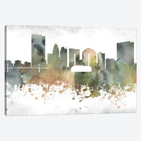 Toledo Skyline Canvas Print #WDA1003} by WallDecorAddict Canvas Artwork
