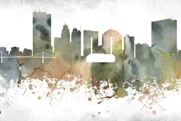 Toledo: Toledo Skyline by WallDecorAddict