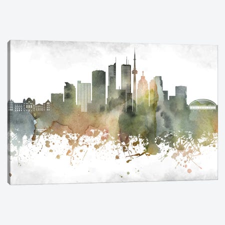 Toronto Skyline Canvas Print #WDA1004} by WallDecorAddict Canvas Art Print