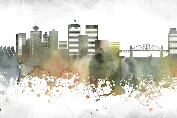 British Columbia: Vancouver Skyline by WallDecorAddict