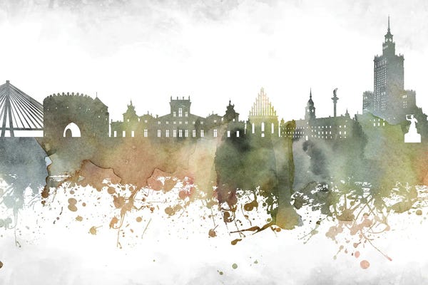 Warsaw: Warsaw Skyline by WallDecorAddict
