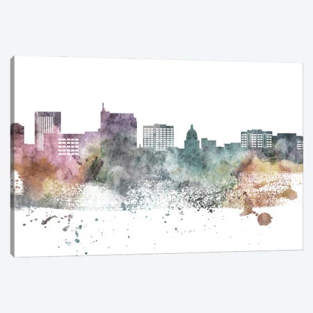 Boise Pastel Skyline Canvas Print #WDA1026} by WallDecorAddict Art Print