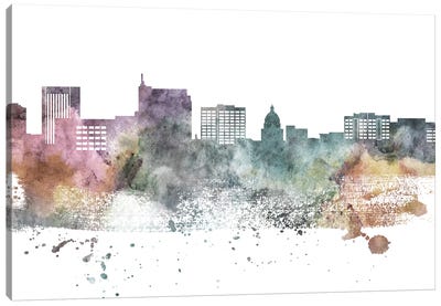 Boise Pastel Skyline Canvas Art Print