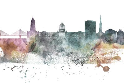 Charleston Pastel Skyline by WallDecorAddict multi panel art