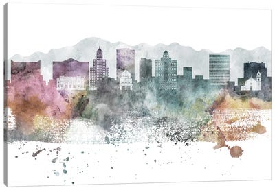 El Paso Pastel Skyline Canvas Art Print