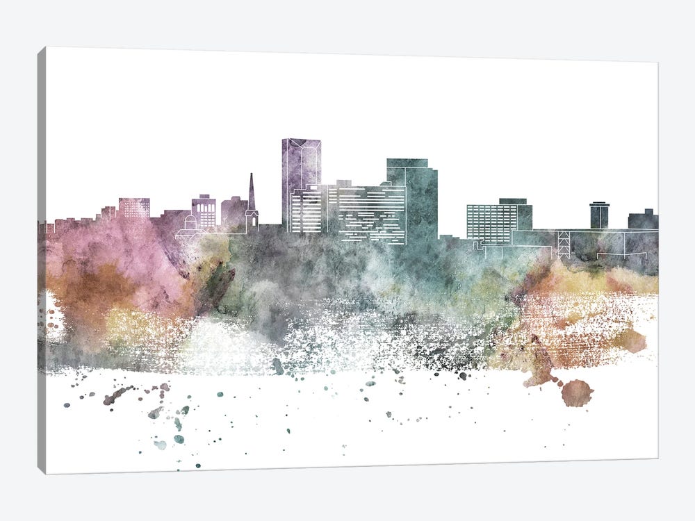 Lexington Pastel Skyline by WallDecorAddict 1-piece Canvas Wall Art