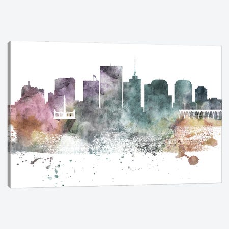 Richmond Pastel Skyline Canvas Print #WDA1095} by WallDecorAddict Canvas Art