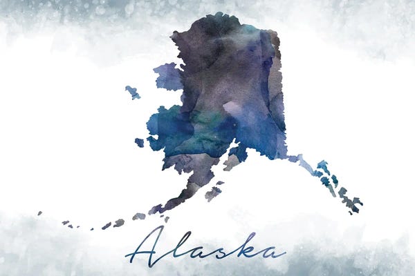 Alaska: Alaska State Bluish by WallDecorAddict
