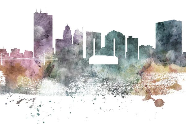 Toledo: Toledo Pastel Skyline by WallDecorAddict