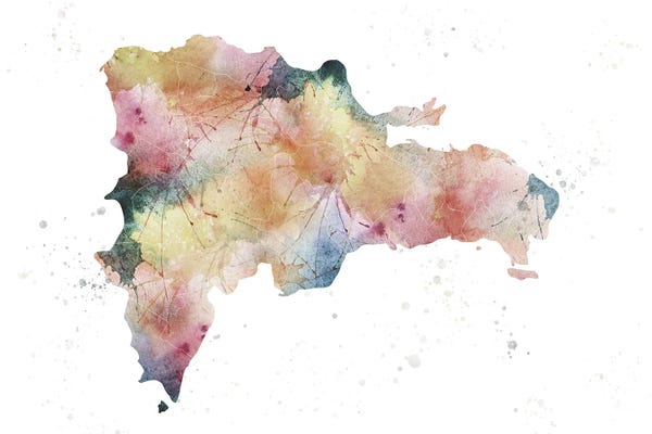 Caribbean: Dominican Republic Nature Watercolor by WallDecorAddict