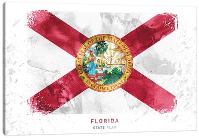 Florida Canvas Art Print - U.S. State Flag Art