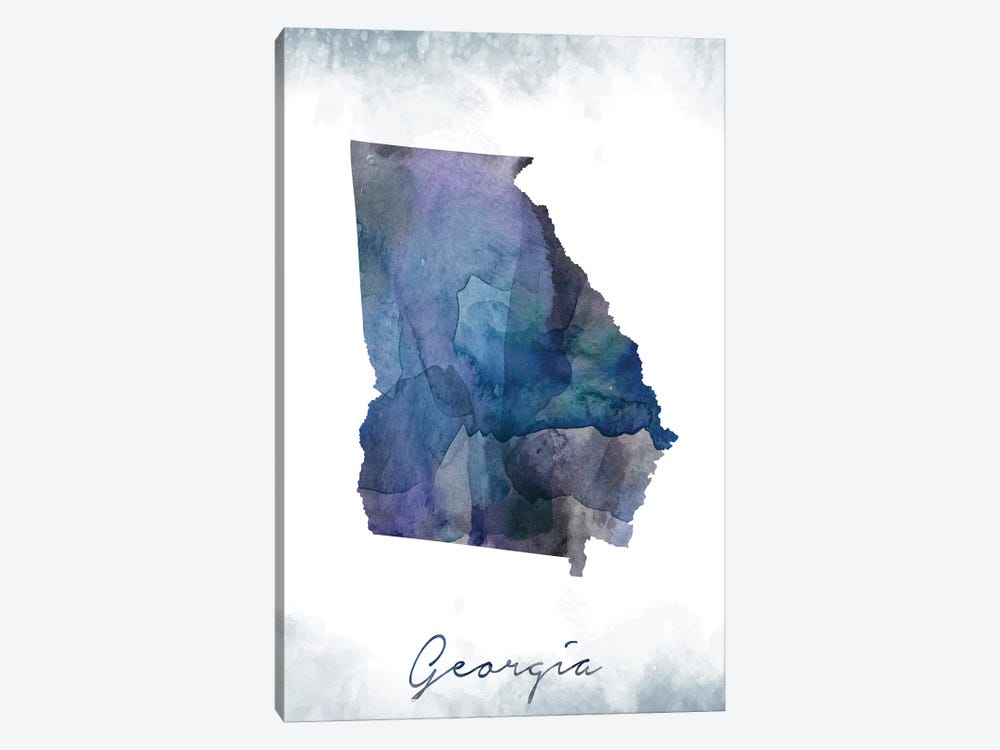 Georgia State Bluish by WallDecorAddict 1-piece Canvas Print