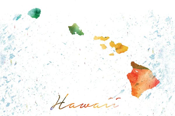 Hawaii: Hawaii State Colorful by WallDecorAddict