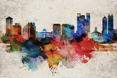 Honolulu Abstract by WallDecorAddict art print