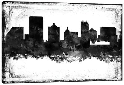 Atlantic City Black & White Film Canvas Art Print - New Jersey Art