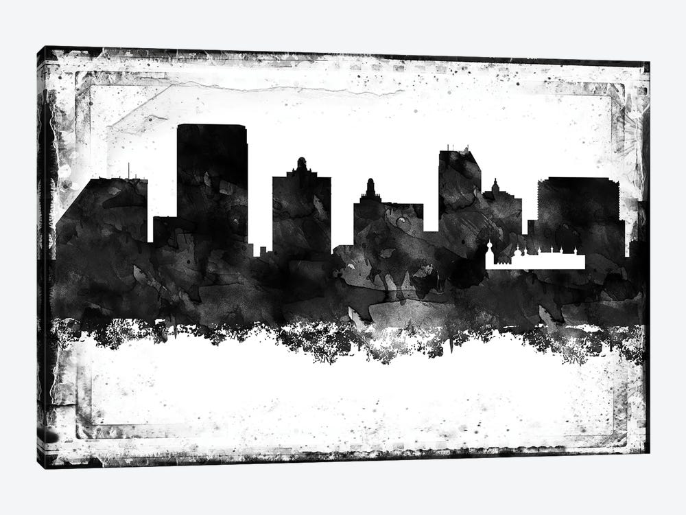 Atlantic City Black & White Film by WallDecorAddict 1-piece Canvas Wall Art