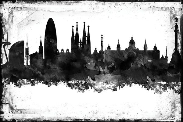 Catalonia: Barcelona Black & White Film by WallDecorAddict