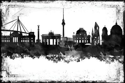 Berlin Black & White Film by WallDecorAddict multi panel art