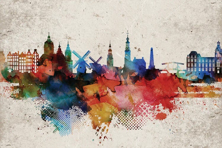 Amesterdam Abstract by WallDecorAddict wall art