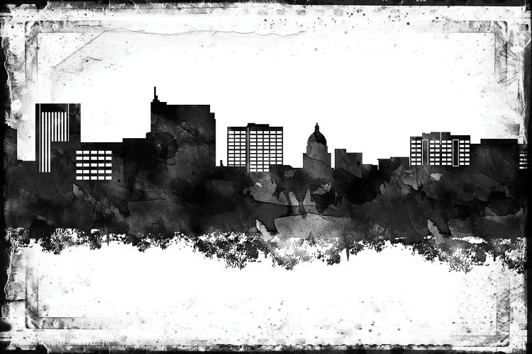 Boise Black & White Film by WallDecorAddict wall art