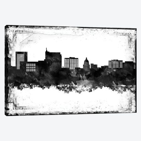 Boise Black & White Film Canvas Print #WDA1400} by WallDecorAddict Canvas Wall Art