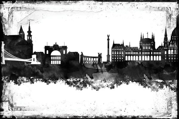 Hungary: Budapest Black & White Film by WallDecorAddict