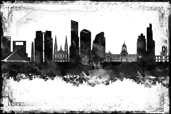 Buenos Aires: Buenos Aires Black & White Film by WallDecorAddict