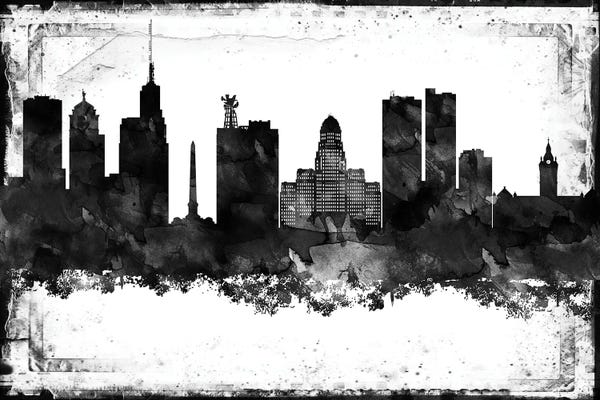 Buffalo: Buffalo Black & White Film by WallDecorAddict