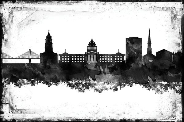 South Carolina: Charleston Black & White Film by WallDecorAddict